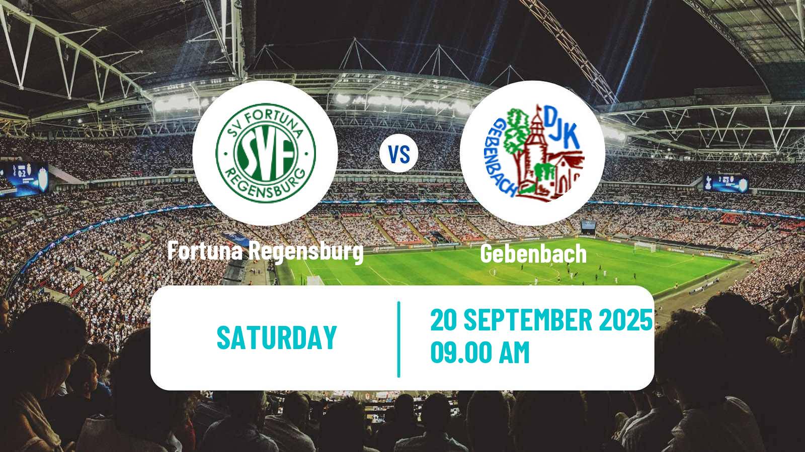 Soccer German Oberliga Bayern Nord Fortuna Regensburg - Gebenbach