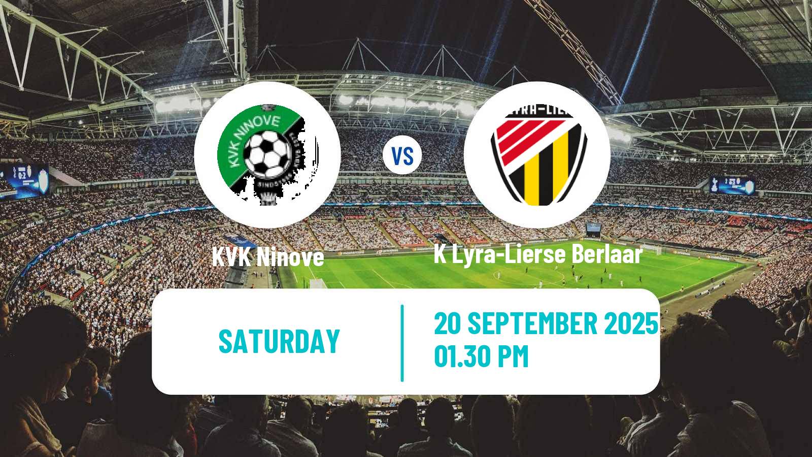 Soccer Belgian National Division 1 VV Ninove - K Lyra-Lierse Berlaar