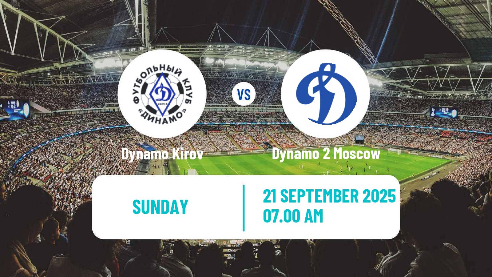 Soccer Russian FNL 2 Division A Gold Dynamo Kirov - Dynamo 2 Moscow