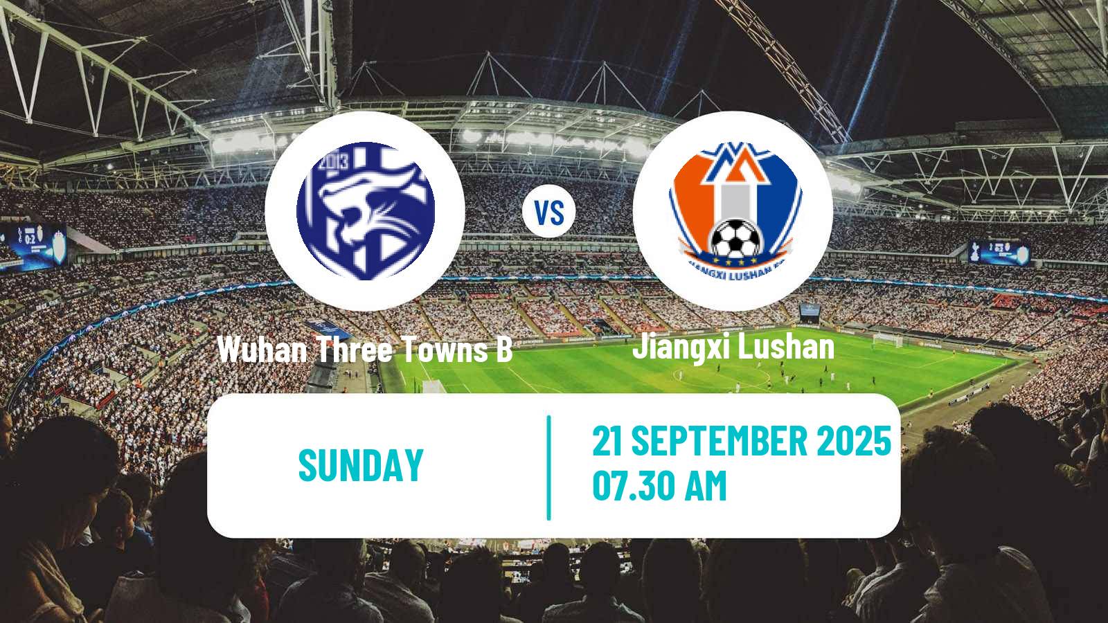 Soccer Chinese Yi League Wuhan Three Towns B - Jiangxi Lushan