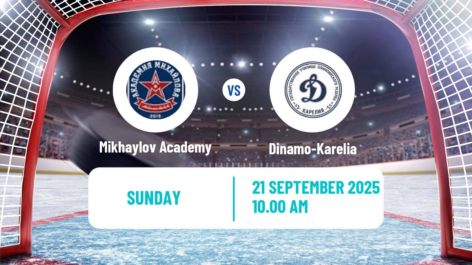 Hockey MHL Mikhaylov Academy - Dinamo-Karelia