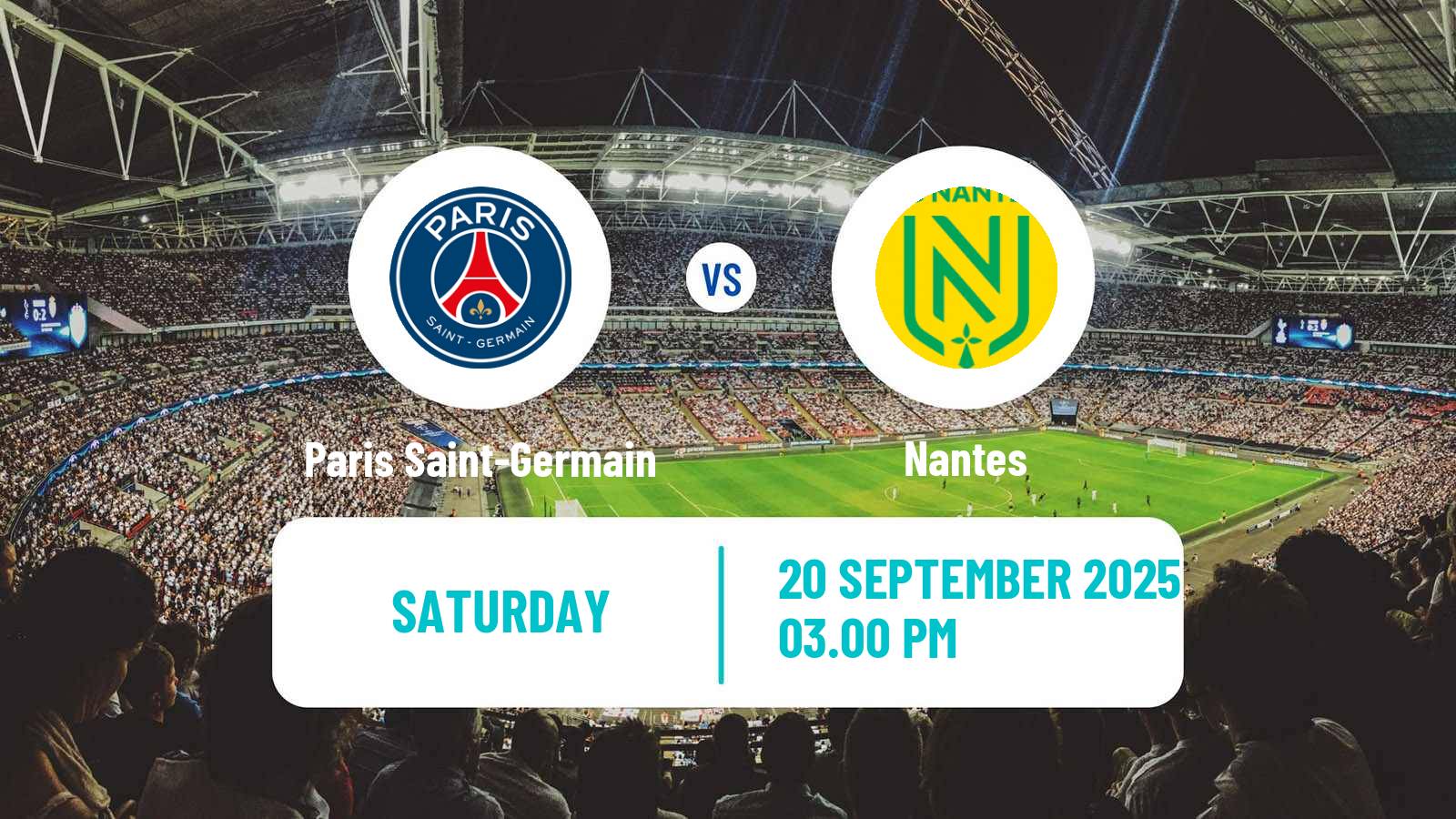 Soccer French Division 1 Women Paris Saint-Germain - Nantes
