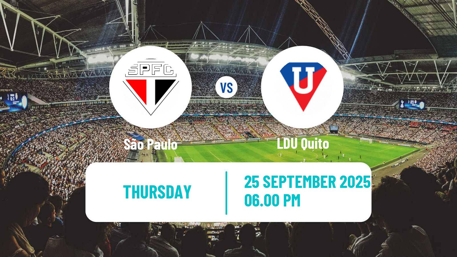 Soccer Copa Libertadores São Paulo - LDU Quito
