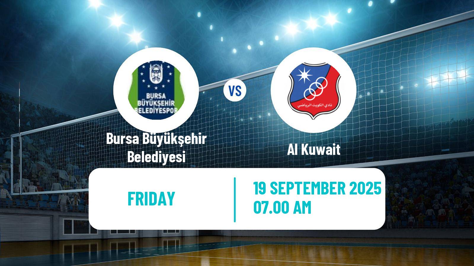 Volleyball Club Friendly Volleyball Bursa Büyükşehir Belediyesi - Al Kuwait