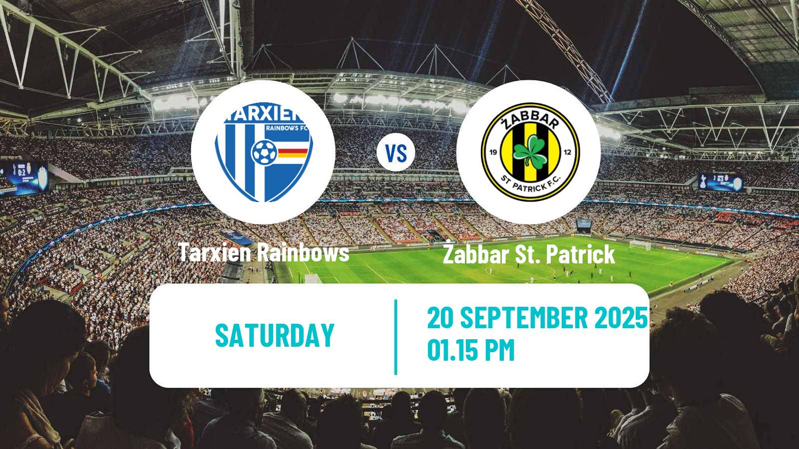 Soccer Maltese Premier League Tarxien Rainbows - Żabbar St. Patrick