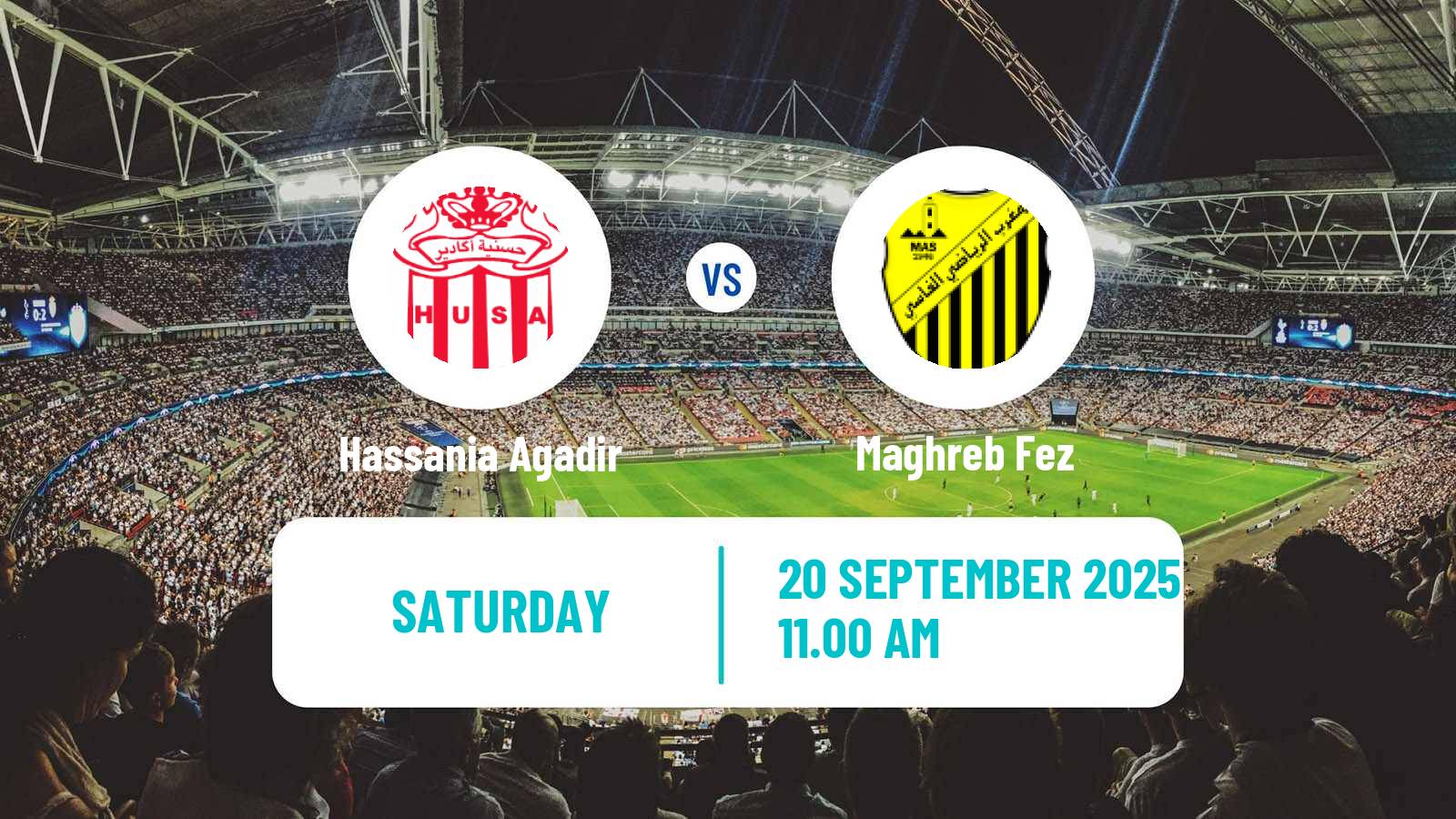 Soccer Moroccan Botola Hassania Agadir - Maghreb Fez