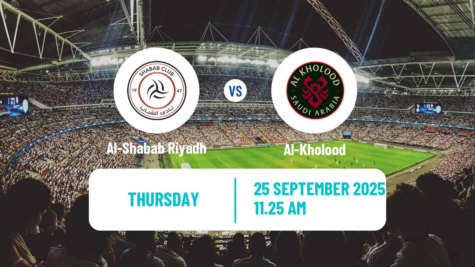 Soccer Saudi Professional League Al-Shabab Riyadh - Al-Kholood