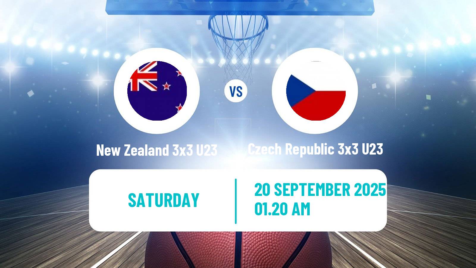Basketball World Cup Basketball 3x3 U23 New Zealand 3x3 U23 - Czech Republic 3x3 U23