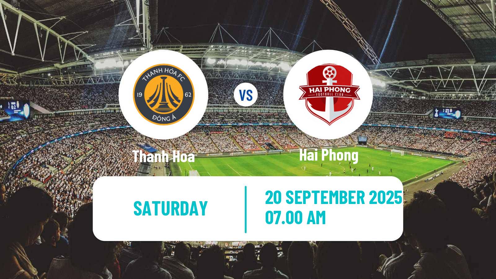 Soccer Vietnamese V League 1 Thanh Hoa - Hai Phong