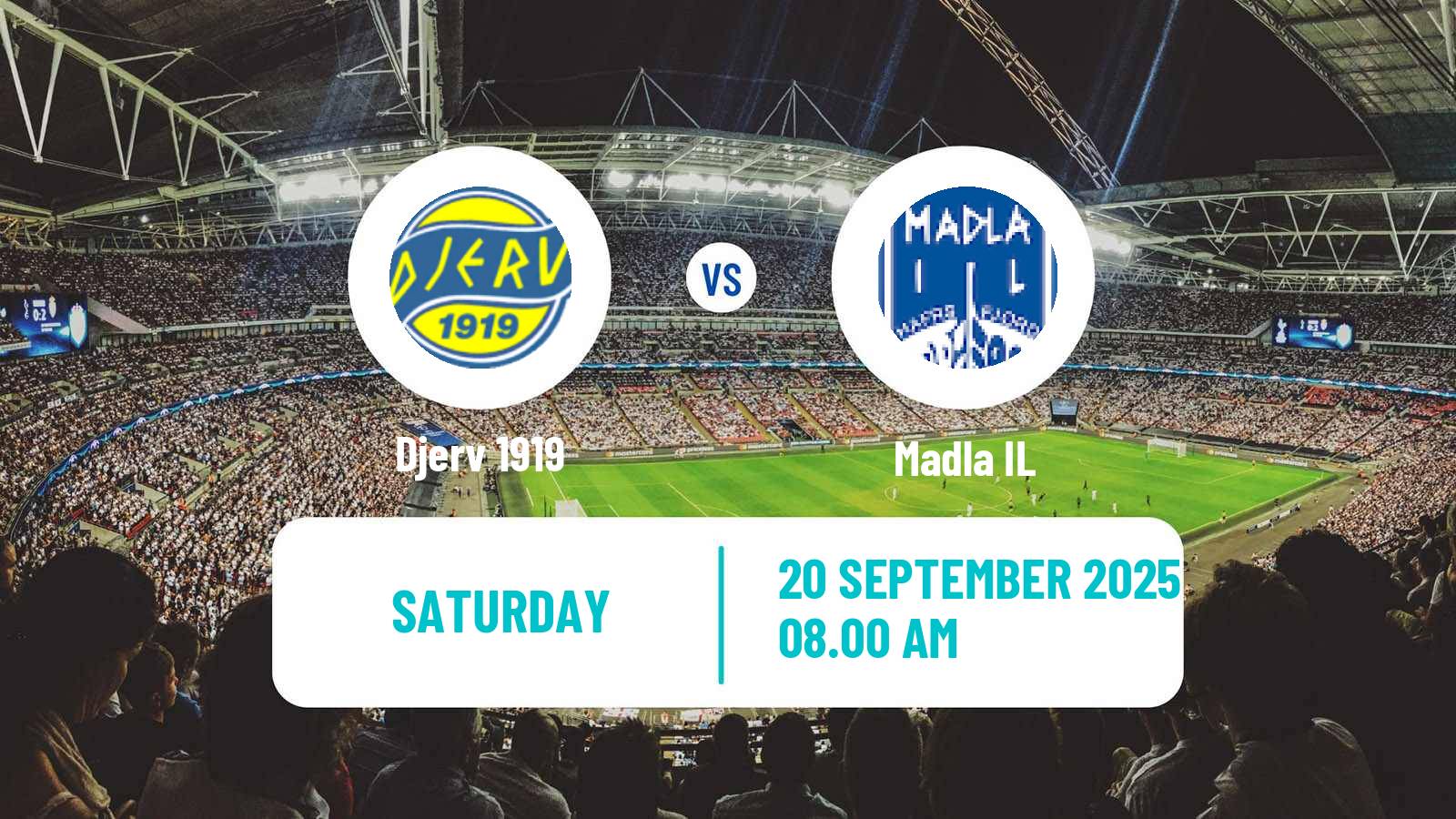 Soccer Norwegian Division 3 - Group 5 Djerv 1919 - Madla