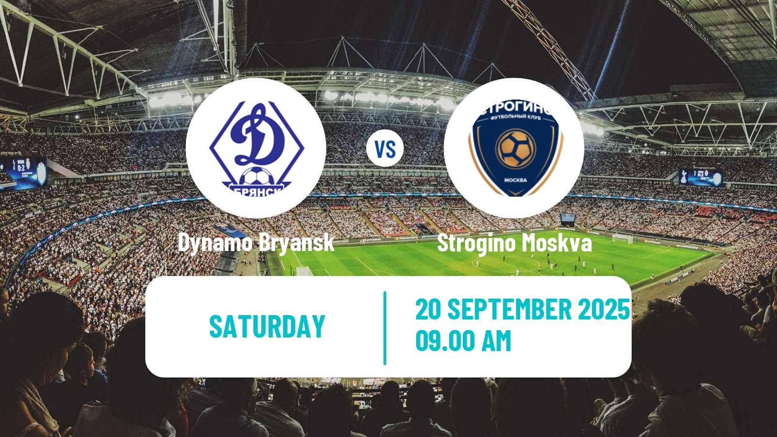 Soccer FNL 2 Division B Group 3 Dynamo Bryansk - Strogino Moskva