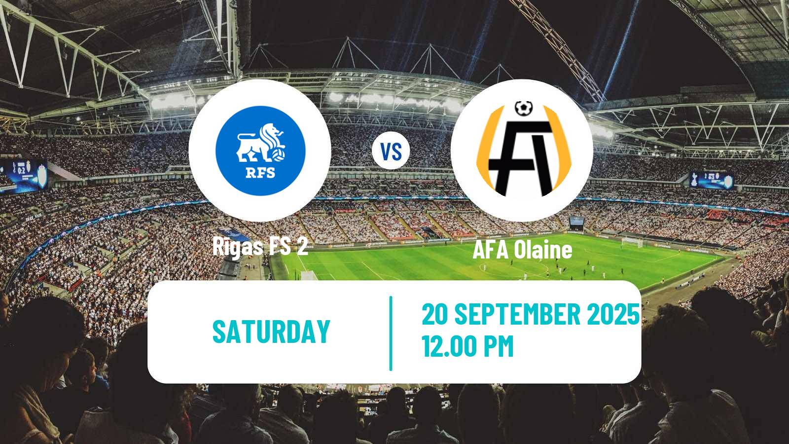 Soccer Latvian 1 Liga Rīgas FS 2 - Olaine