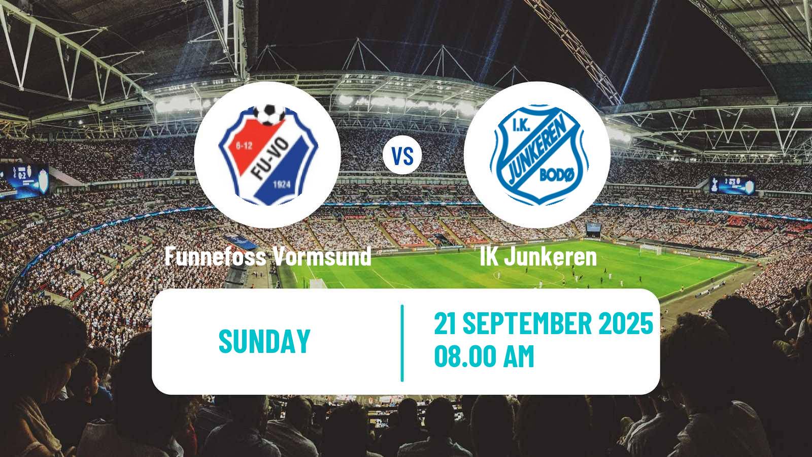 Soccer Norwegian Division 3 - Group 1 Funnefoss Vormsund - Junkeren