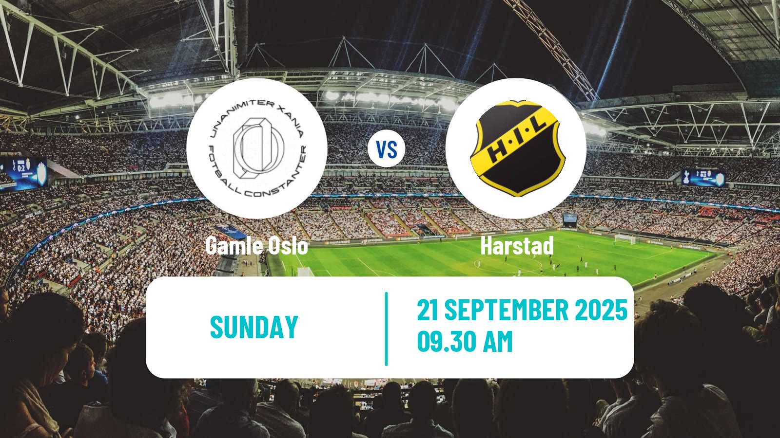 Soccer Norwegian Division 3 - Group 1 Gamle Oslo - Harstad