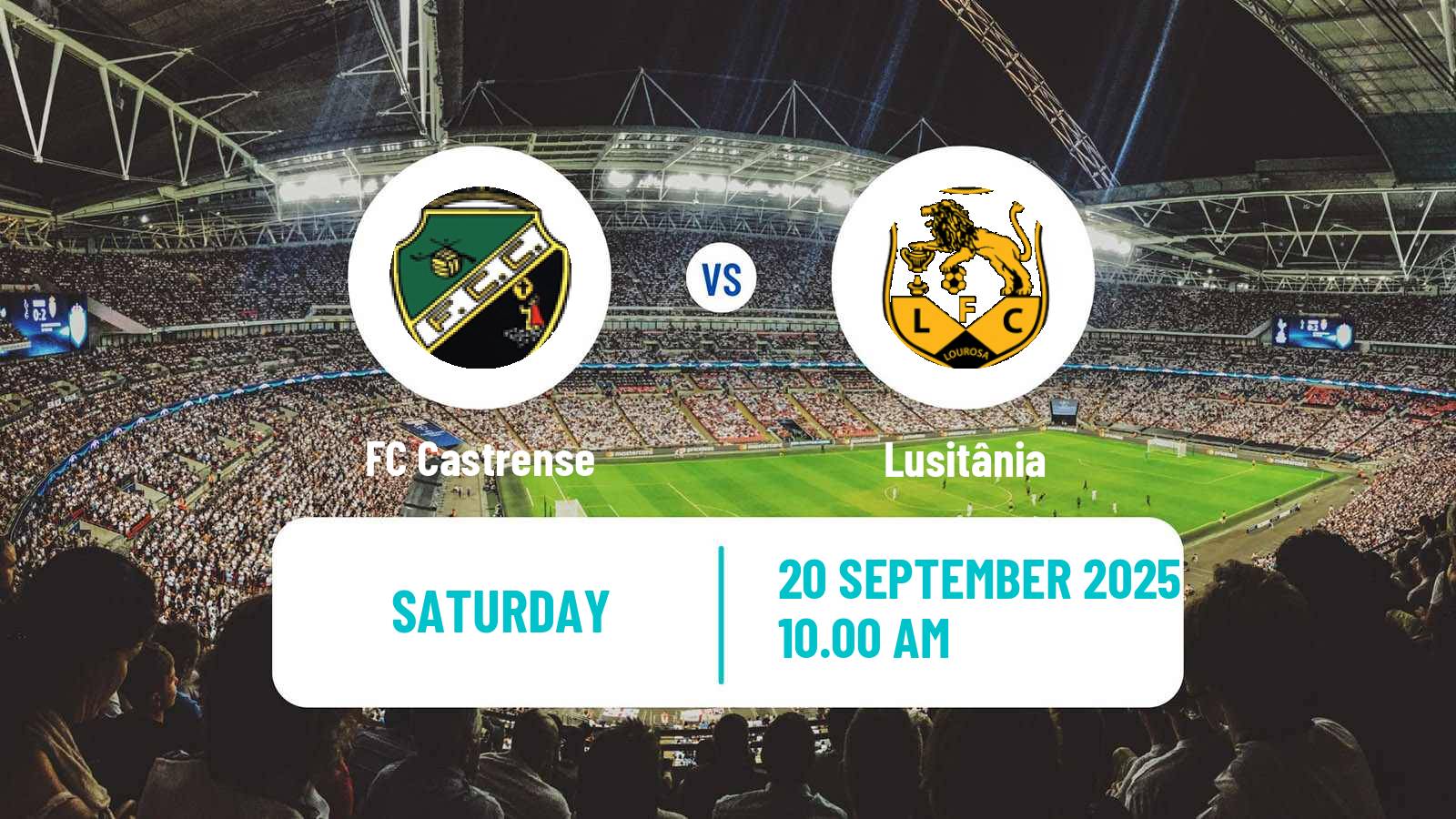 Soccer Taça de Portugal Castrense - Lusitânia