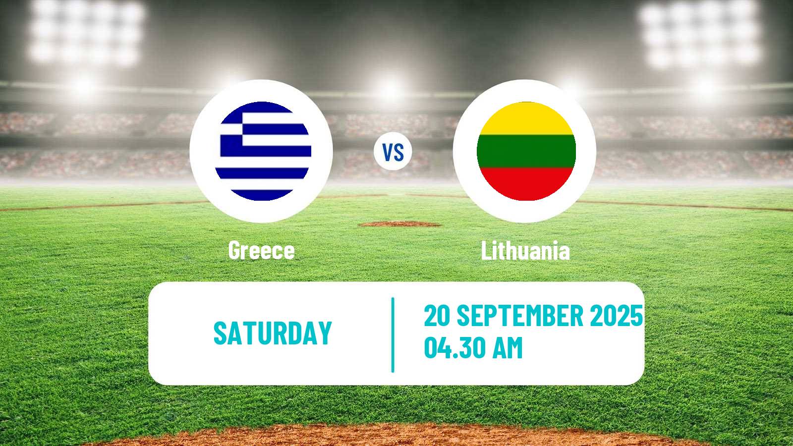 Baseball European Championship Baseball Greece - Lithuania