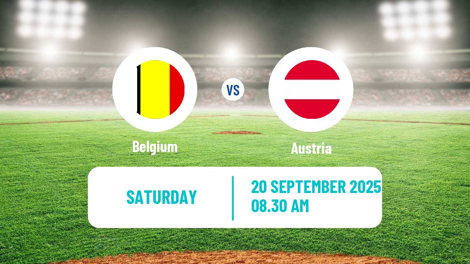 Baseball European Championship Baseball Belgium - Austria