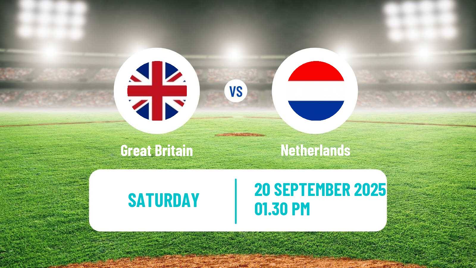 Baseball European Championship Baseball Great Britain - Netherlands