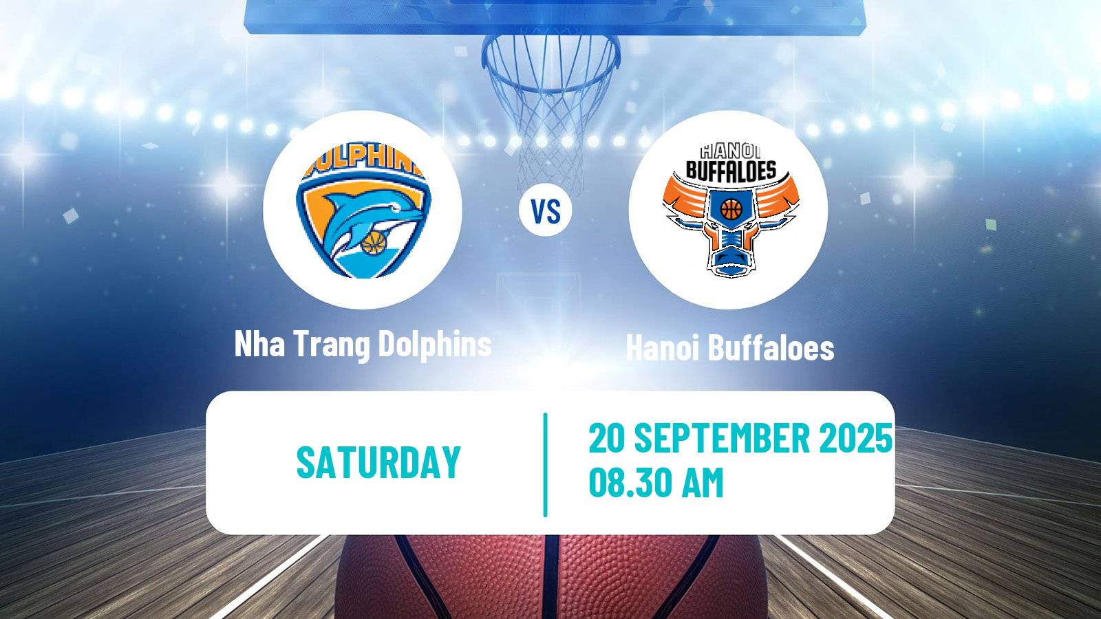Basketball Vietnamese VBA Nha Trang Dolphins - Hanoi Buffaloes