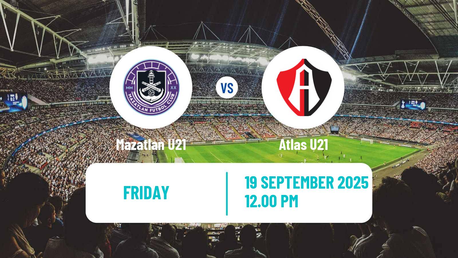 Soccer Mexican Liga MX U23 Mazatlan U21 - Atlas U21