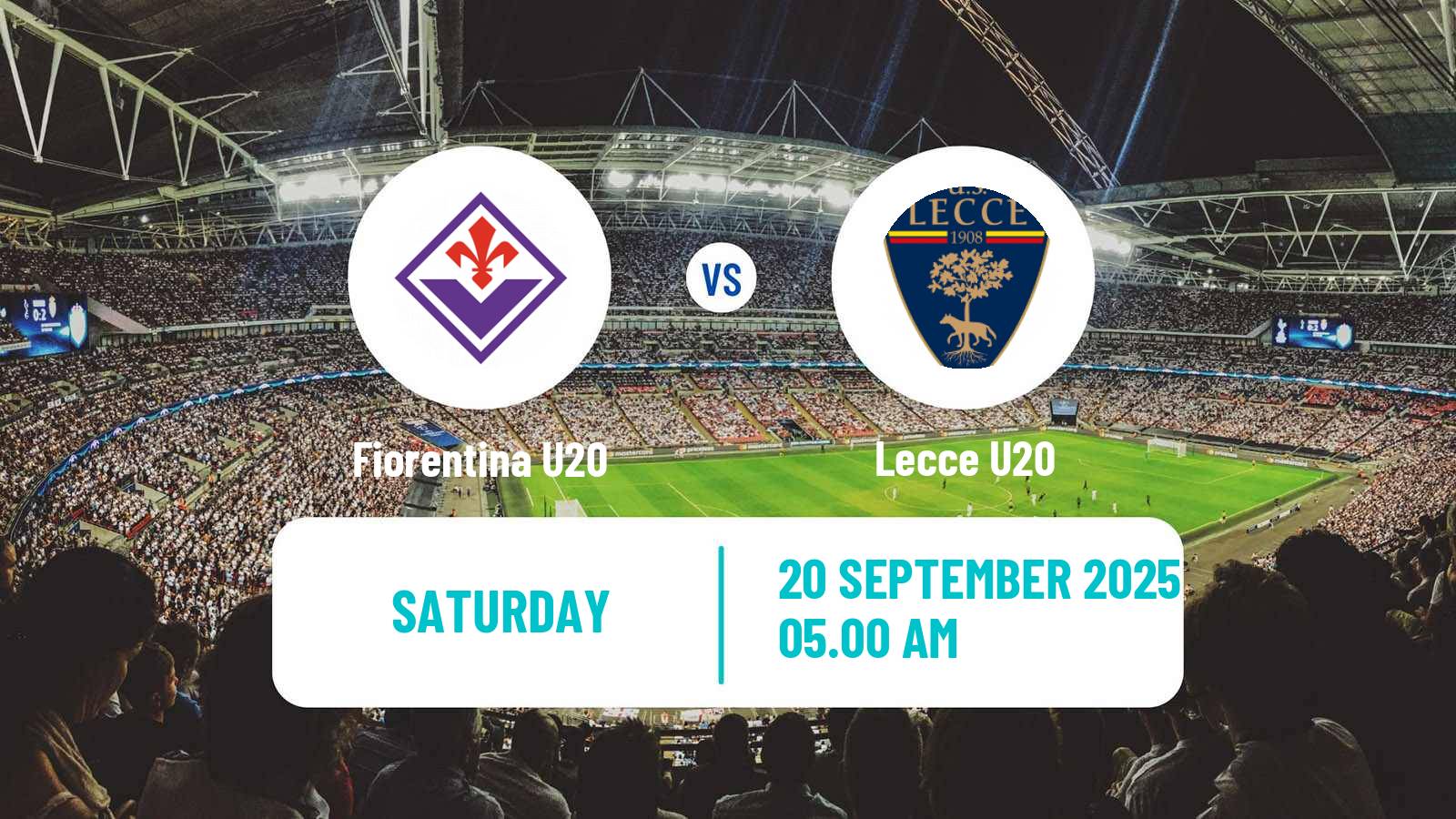 Soccer Italian Primavera 1 Fiorentina U20 - Lecce U20