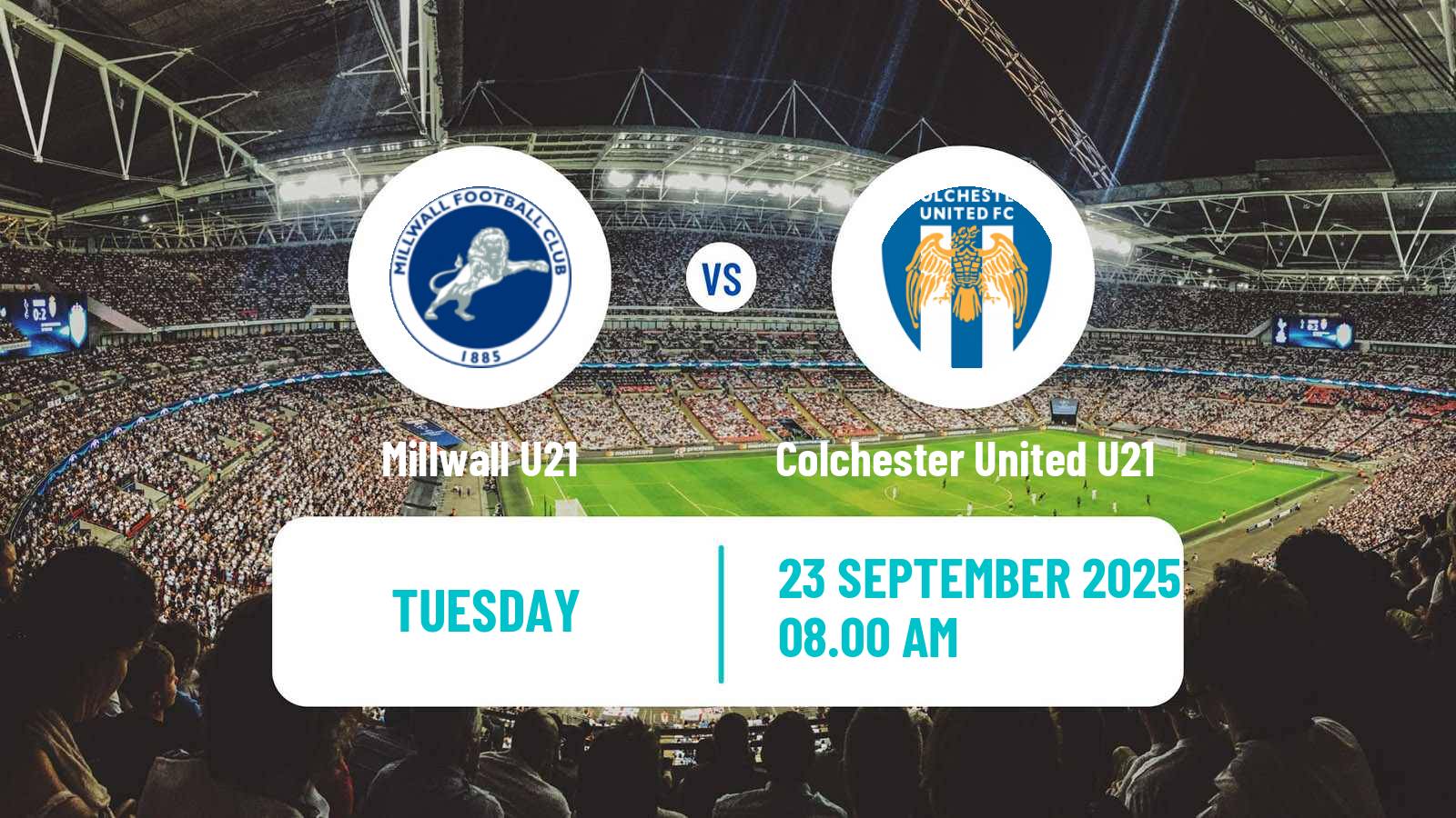 Soccer English Professional Development League Millwall U21 - Colchester United U21