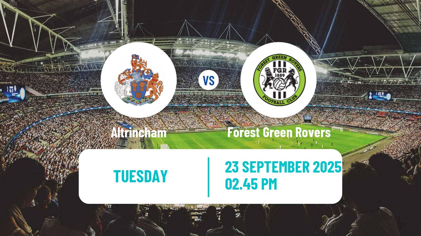 Soccer English National League Altrincham - Forest Green Rovers