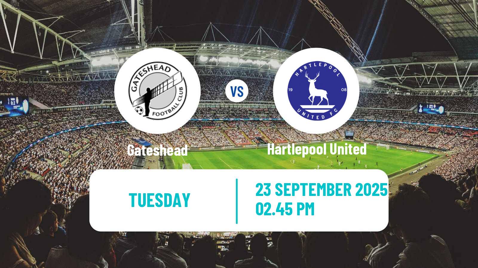 Soccer English National League Gateshead - Hartlepool United
