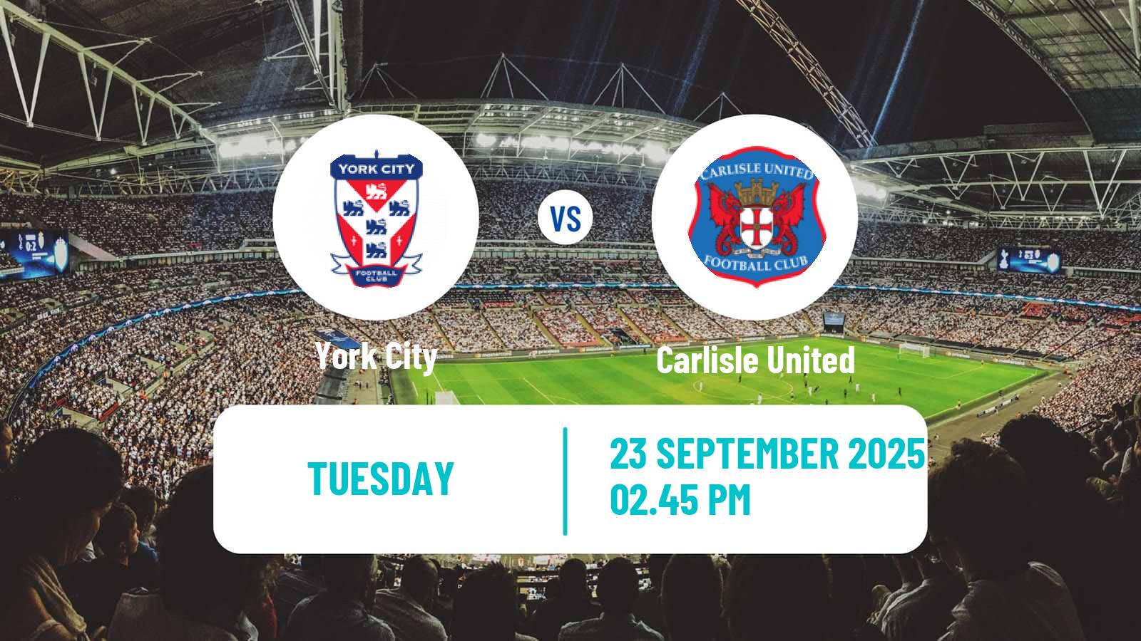 Soccer English National League York City - Carlisle United