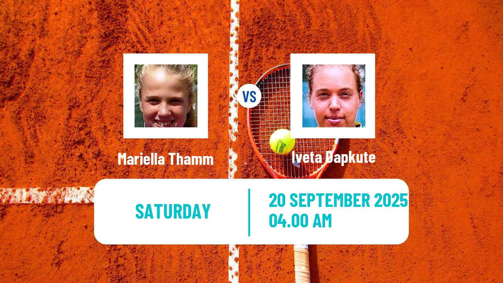 Tennis ITF W15 Heraklion 6 Women Mariella Thamm - Iveta Dapkute