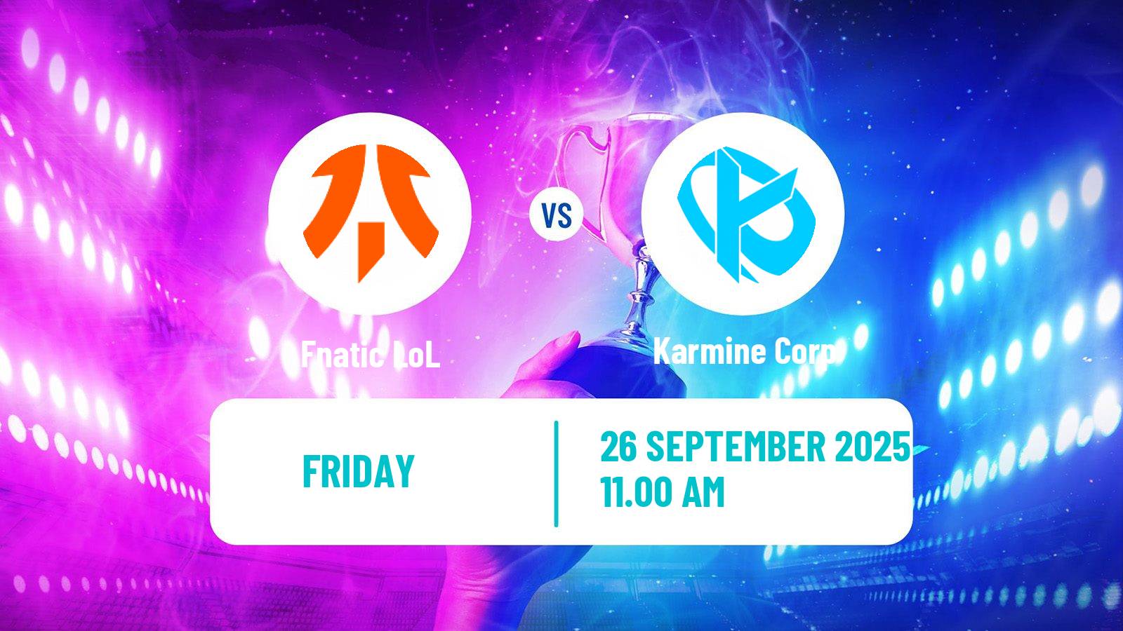 Esports League Of Legends Lec Fnatic - Karmine Corp