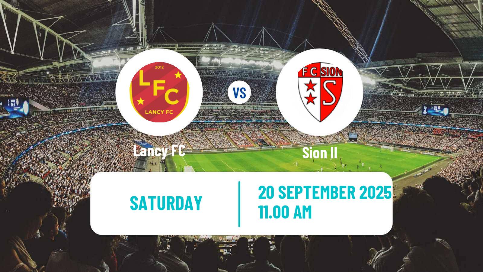 Soccer Swiss 1 Liga Classic Group 1 Lancy - Sion II