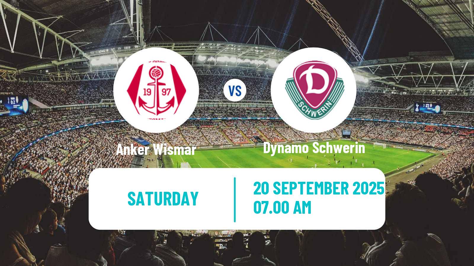 Soccer German Oberliga NOFV-Nord Anker Wismar - Dynamo Schwerin
