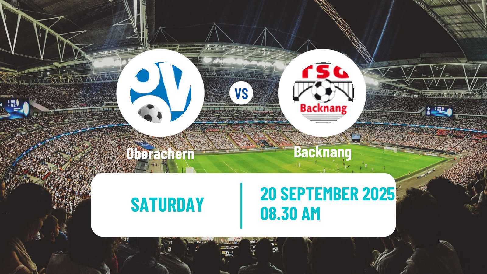 Soccer German Oberliga Baden-Württemberg Oberachern - Backnang