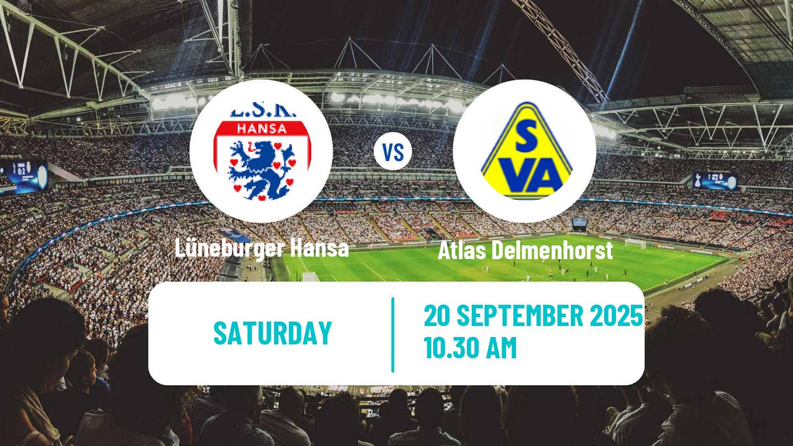 Soccer German Oberliga Niedersachsen Lüneburger Hansa - Atlas Delmenhorst