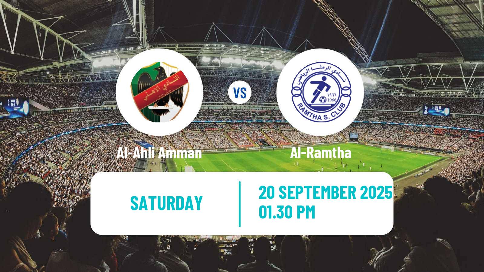 Soccer Jordan Premier League Al-Ahli Amman - Al-Ramtha