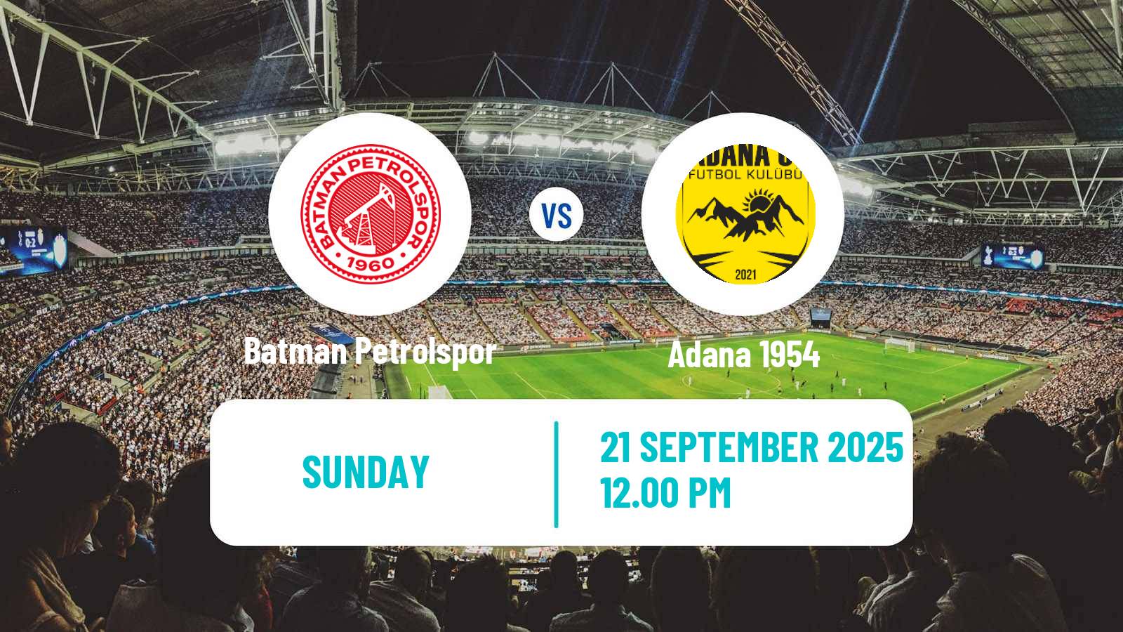 Soccer Turkish Second League White Group Batman Petrolspor - Adana 1954