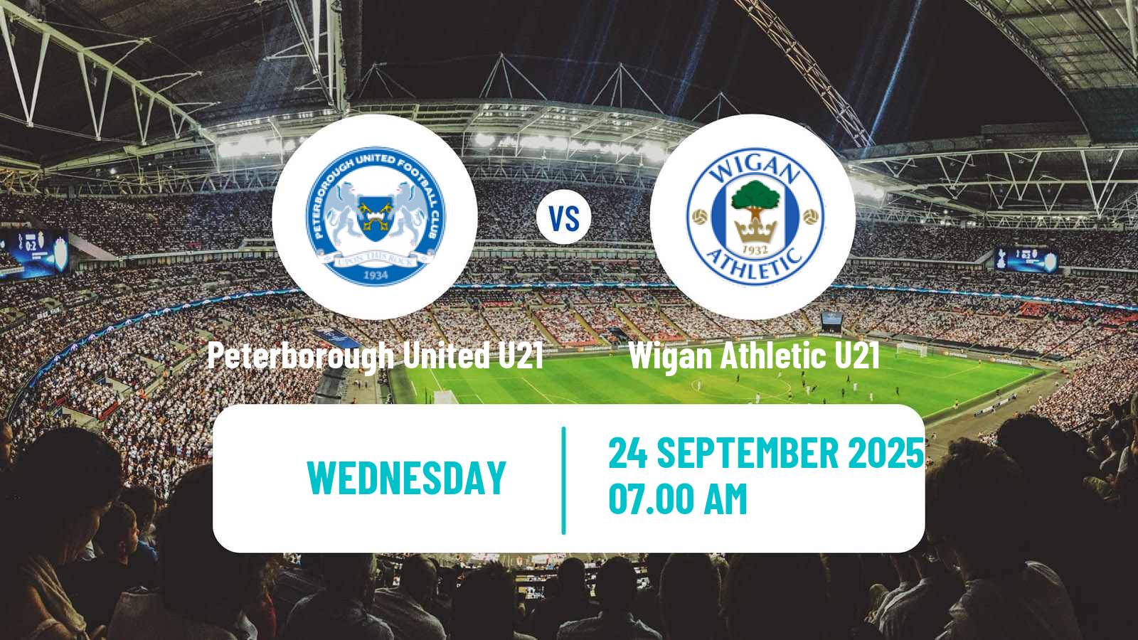 Soccer English Professional Development League Peterborough United U21 - Wigan Athletic U21