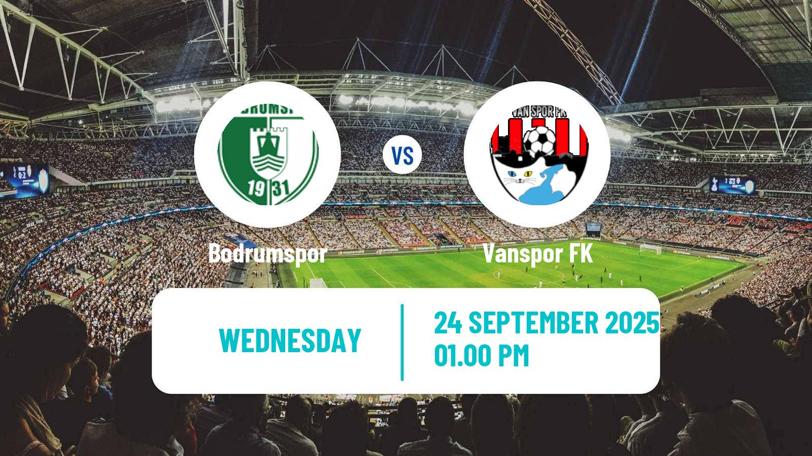 Soccer Turkish First League Bodrumspor - Vanspor