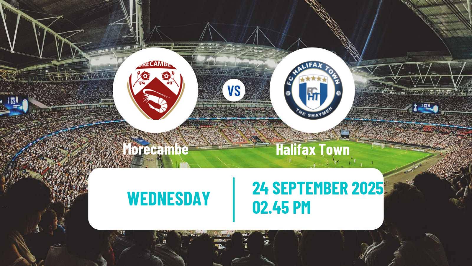 Soccer English National League Morecambe - Halifax Town