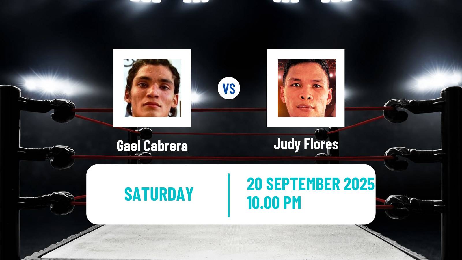 Boxing Super Bantamweight Others Matches Men Gael Cabrera - Judy Flores