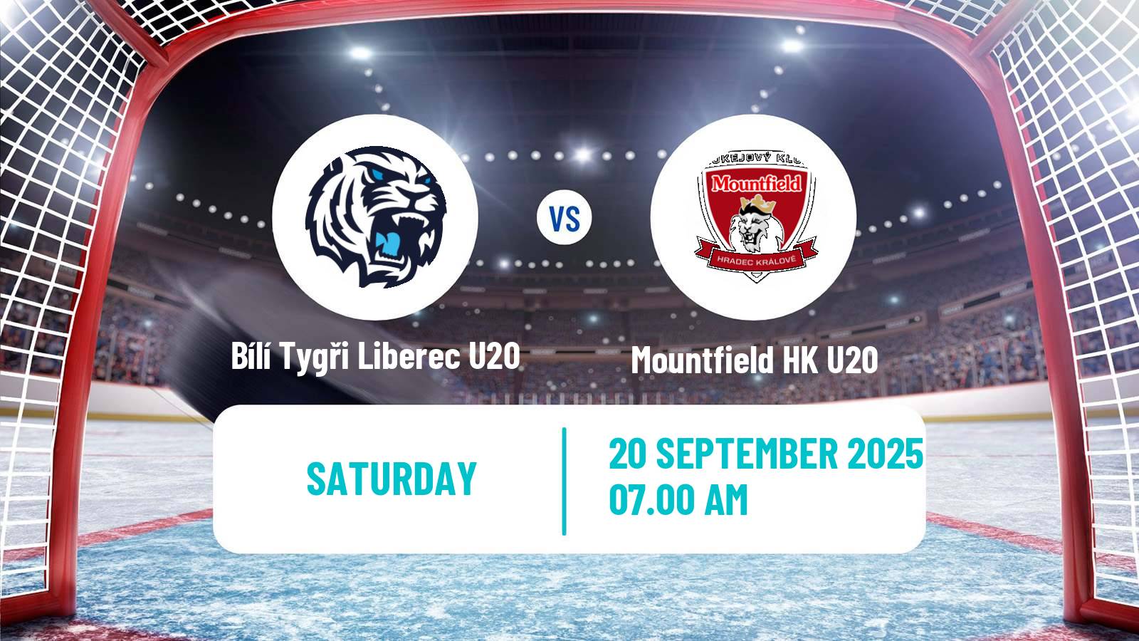 Hockey Czech ELJ Bílí Tygři Liberec U20 - Mountfield HK U20