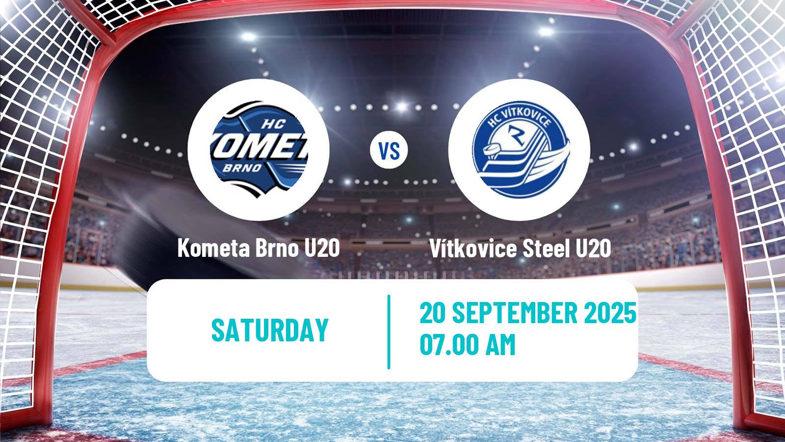 Hockey Czech ELJ Kometa Brno U20 - Vítkovice Steel U20