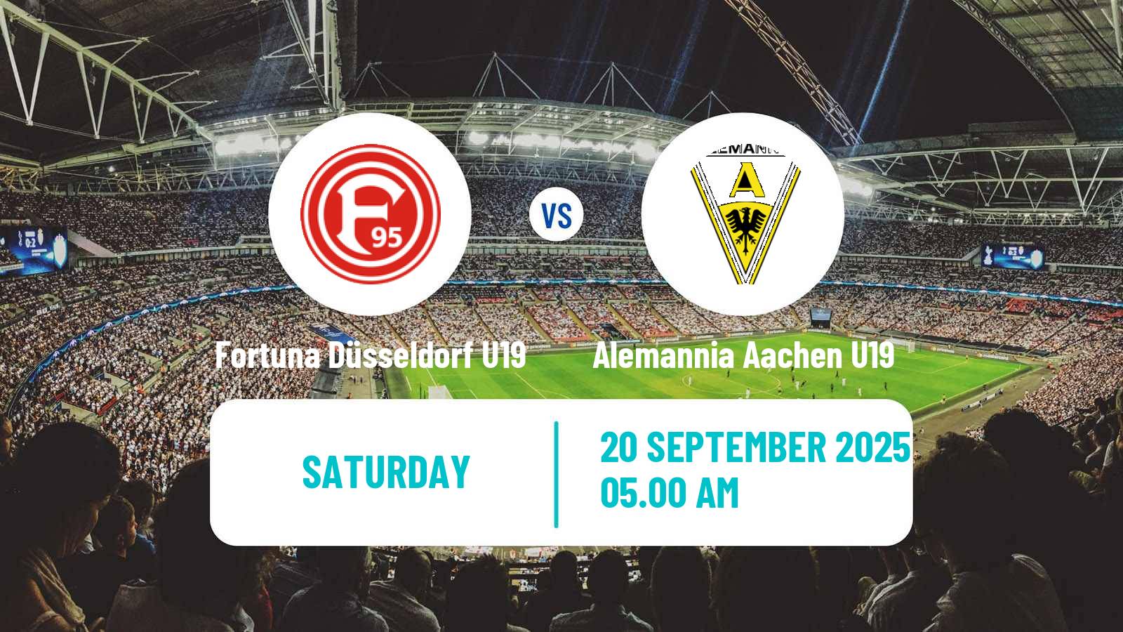 Soccer German DFB Youth League Fortuna Düsseldorf U19 - Alemannia Aachen U19