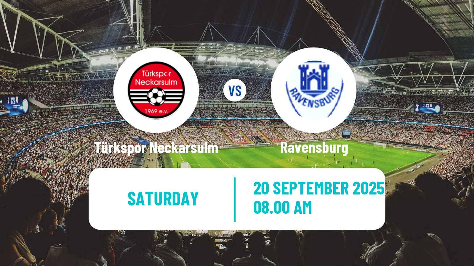Soccer German Oberliga Baden-Württemberg Türkspor Neckarsulm - Ravensburg