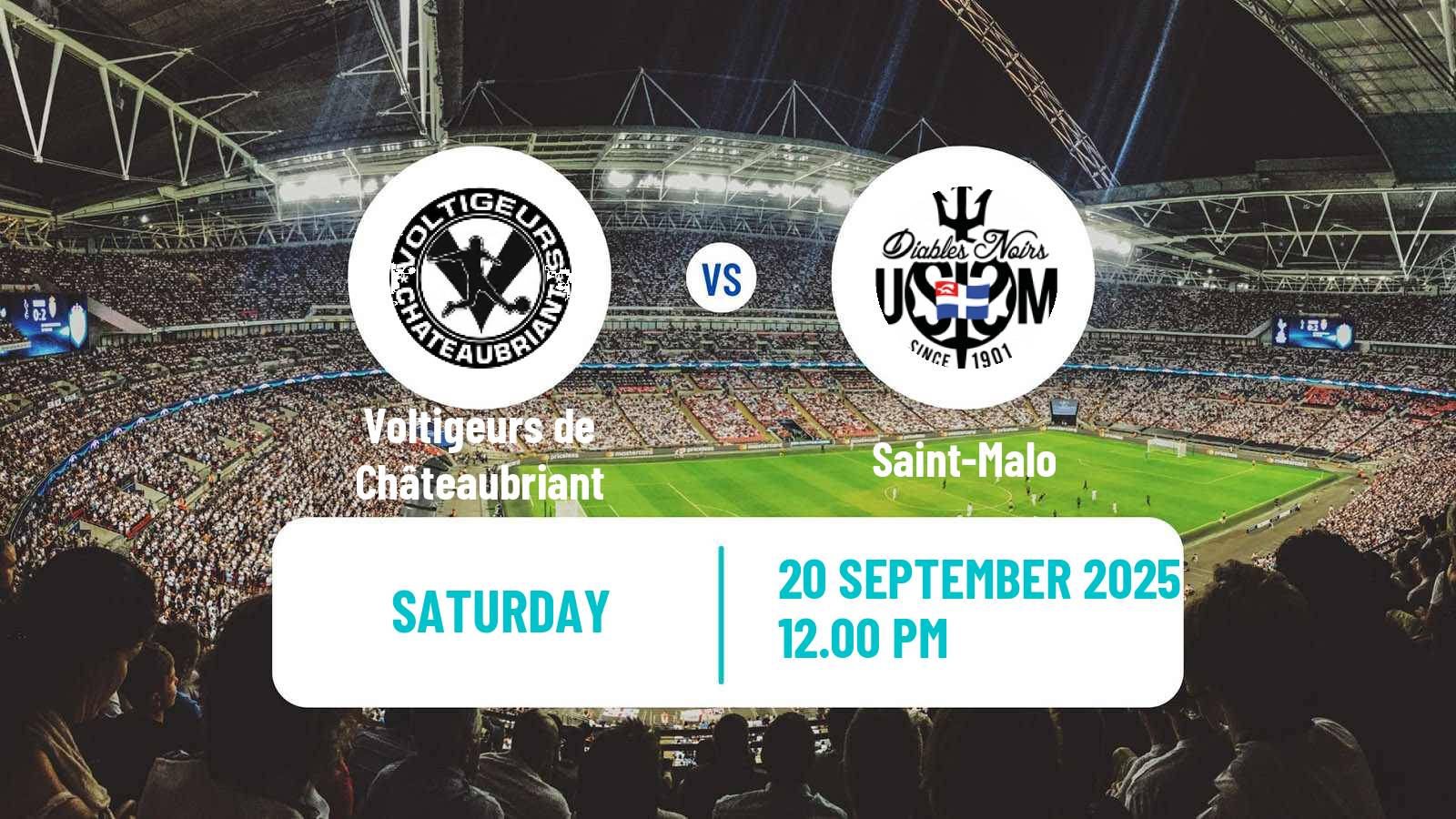 Soccer French National 2 - Group A Voltigeurs de Châteaubriant - Saint-Malo
