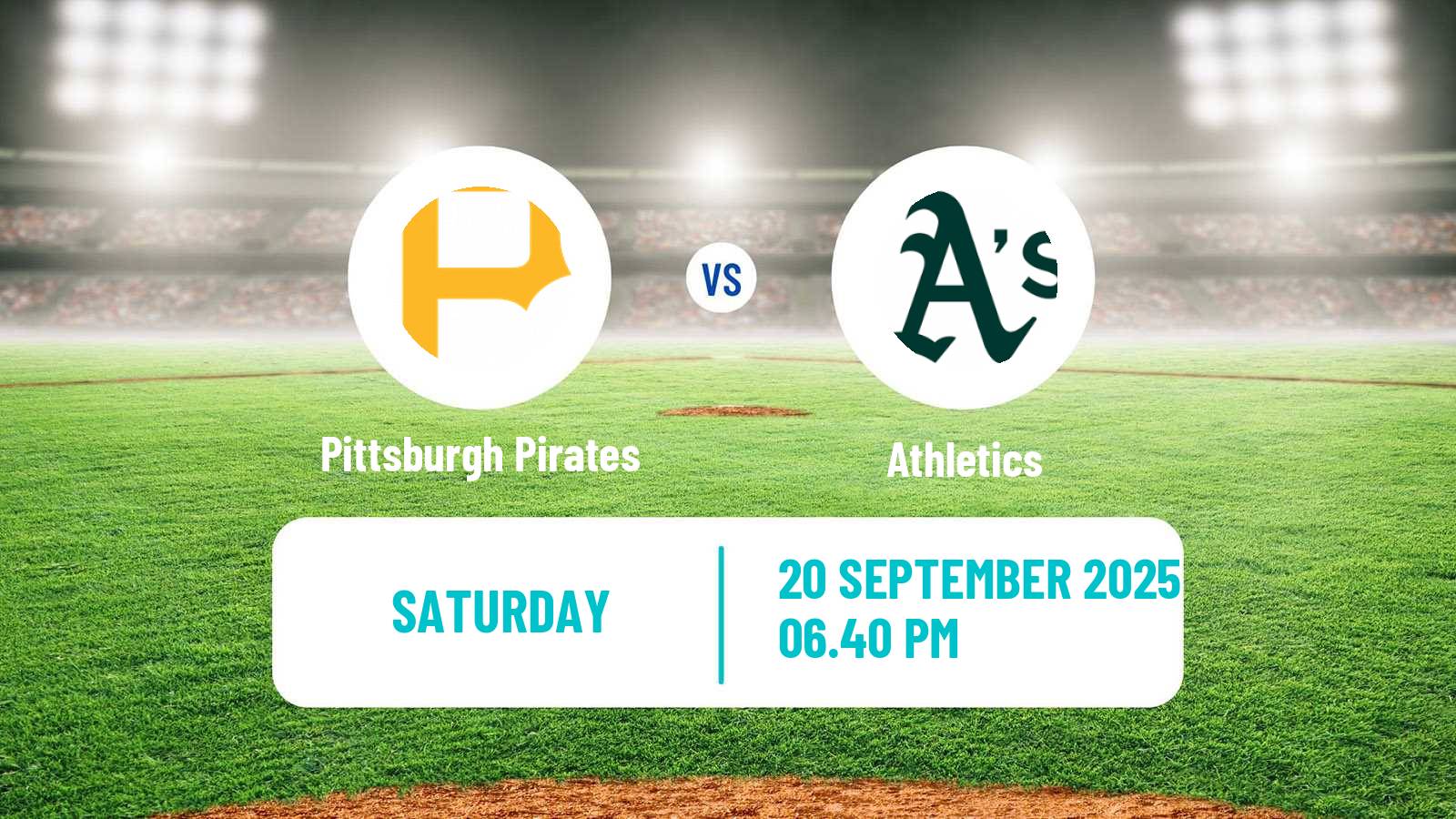 Baseball MLB Pittsburgh Pirates - Athletics