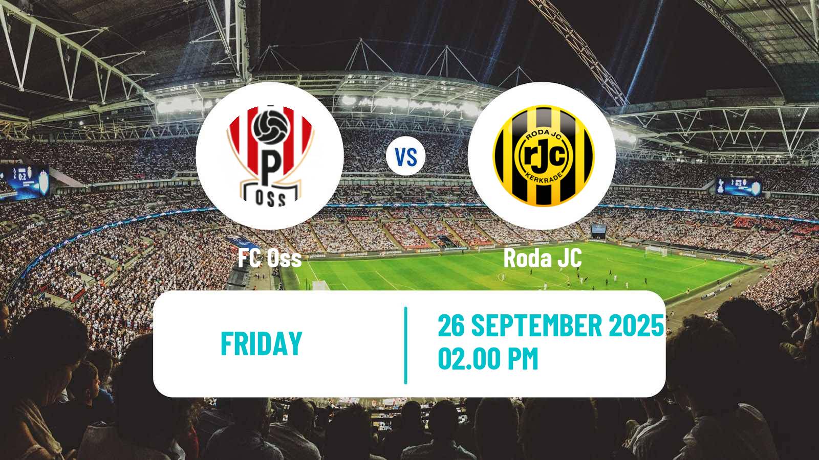 Soccer Dutch Eerste Divisie FC Oss - Roda