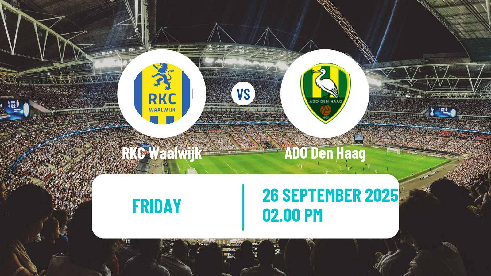 Soccer Dutch Eerste Divisie Waalwijk - ADO Den Haag
