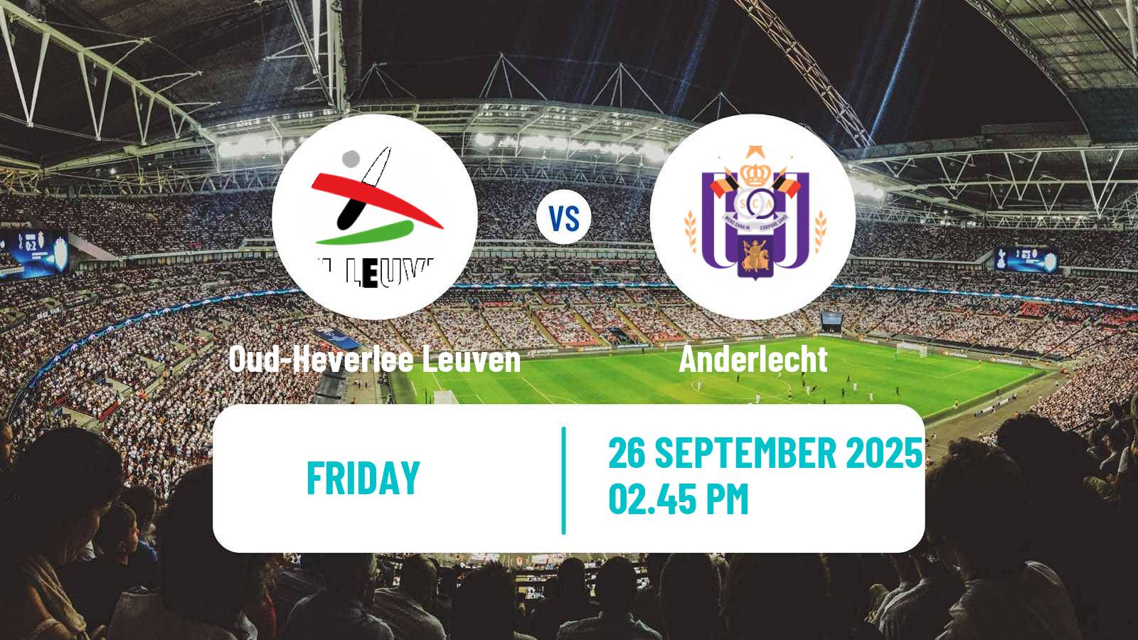 Soccer Belgian Jupiler Pro League Oud-Heverlee Leuven - Anderlecht